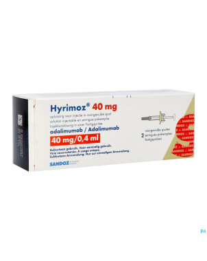 Hyrimoz 40mg sol inj 40mg/0,4ml seringue preremp.2