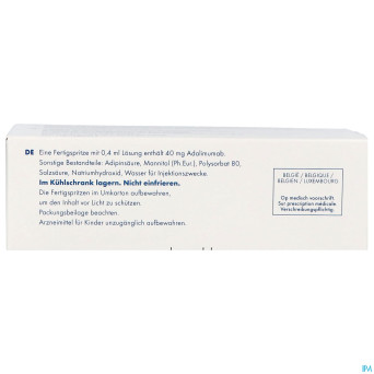 Hyrimoz 40mg sol inj 40mg/0,4ml seringue preremp.2