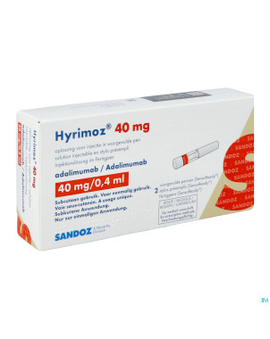 Hyrimoz 40mg sol inj 40mg/0,4ml stylo prerempli 2