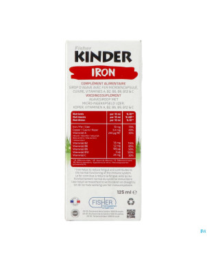 Fisher kinder fer sirop 125ml