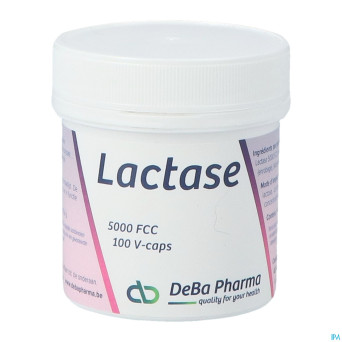 Lactase 5000 fcc v-caps 100 deba