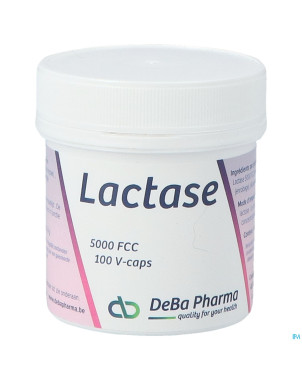 Lactase 5000 fcc v-caps 100 deba