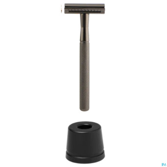 Wondr safety razor + support noir