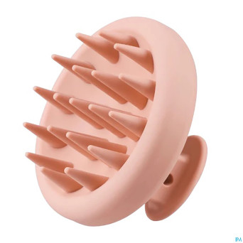 Wondr silicone scalp massager rose