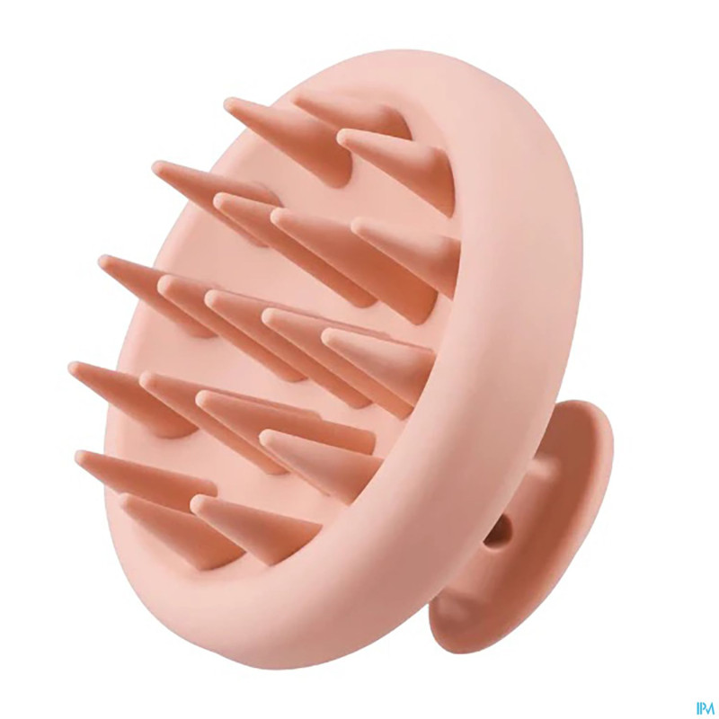 Wondr silicone scalp massager rose