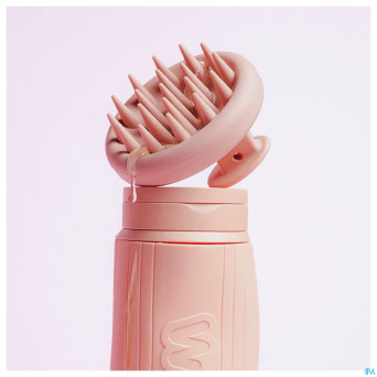 Wondr silicone scalp massager rose