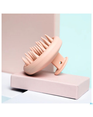 Wondr silicone scalp massager rose