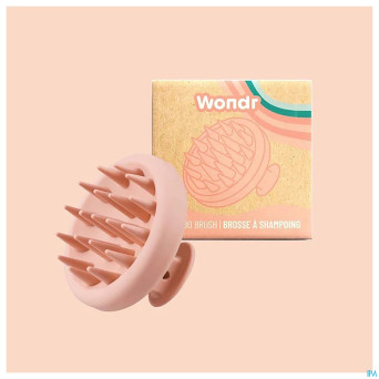Wondr silicone scalp massager rose