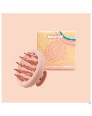 Wondr silicone scalp massager rose