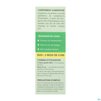 Herbalgem cassis bio spray 15ml+gtt 30ml duopack