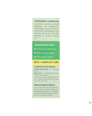 Herbalgem cassis bio spray 15ml+gtt 30ml duopack