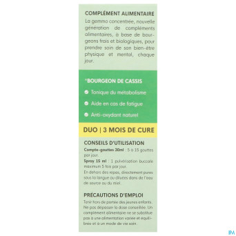 Herbalgem cassis bio spray 15ml+gtt 30ml duopack