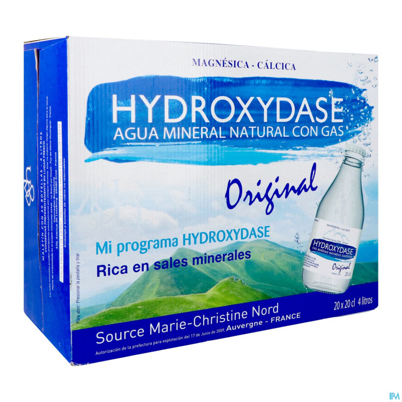 Hydroxydase eau minerale naturelle gazeuse 20x20cl