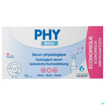 Phy serum physiologique pack economique 40x5ml