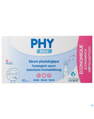 Phy serum physiologique pack economique 40x5ml