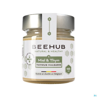 Beehub miel thym belgique 165g