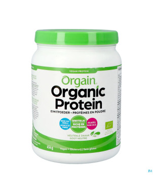 Orgain organic protein n/aromatise pdr 454g