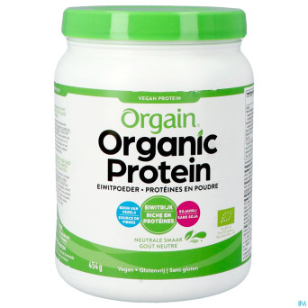 Orgain organic protein n/aromatise pdr 454g