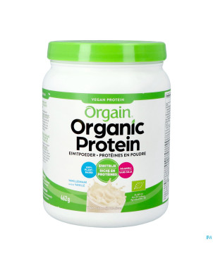 Orgain organic protein vanille pdr 462g