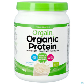 Orgain organic protein vanille pdr 462g