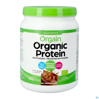 Orgain organic protein chocolat pdr 462g