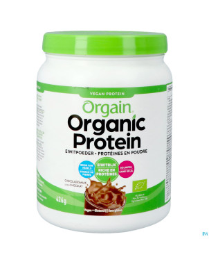 Orgain organic protein chocolat pdr 462g