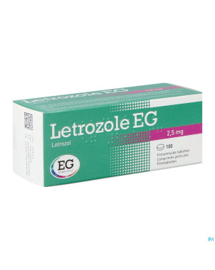 Letrozole eg pi pharma 2,5mg    comp pell 100 pip