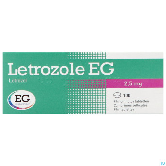Letrozole eg pi pharma 2,5mg    comp pell 100 pip