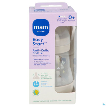 Mam biberon easy start a/colique matt uni 160ml