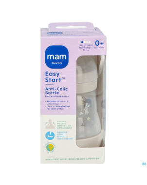 Mam biberon easy start a/colique matt uni 160ml