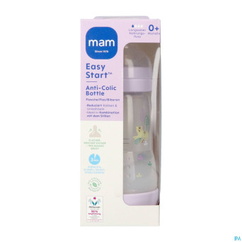 Mam biberon easy start a/colique matt lila 260ml