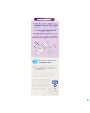 Mam biberon easy start a/colique matt lila 260ml