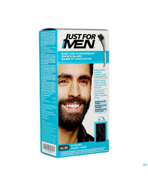 Just for men moustache&barbe noir m-55 28g
