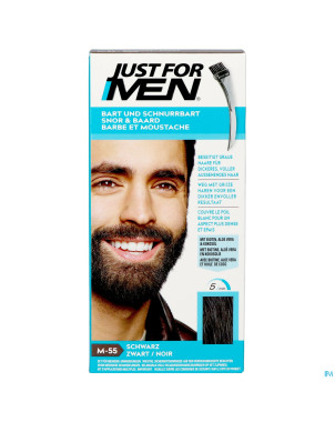 Just for men moustache&barbe noir m-55 28g