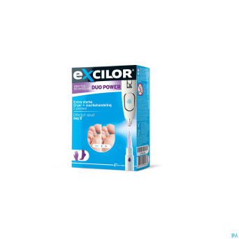 Excilor traitement verrues duo power 10ml+1,5g