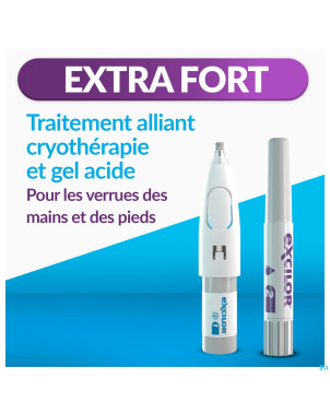 Excilor traitement verrues duo power 10ml+1,5g