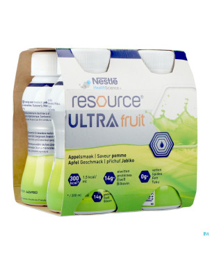 Resource ultra fruit saveur pomme 4x200ml