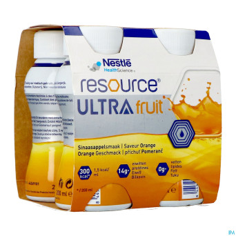 Resource ultra fruit saveur orange 4x200ml