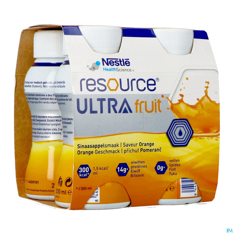 Resource ultra fruit saveur orange 4x200ml
