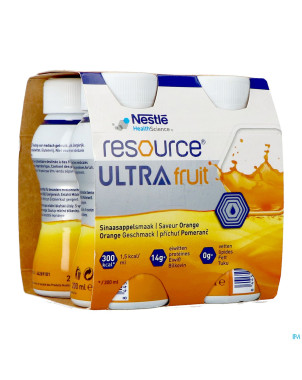 Resource ultra fruit saveur orange 4x200ml