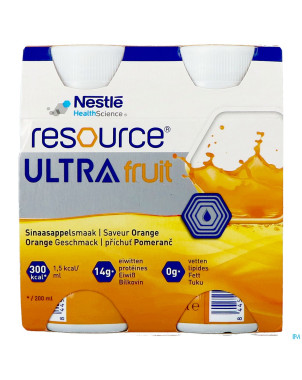 Resource ultra fruit saveur orange 4x200ml