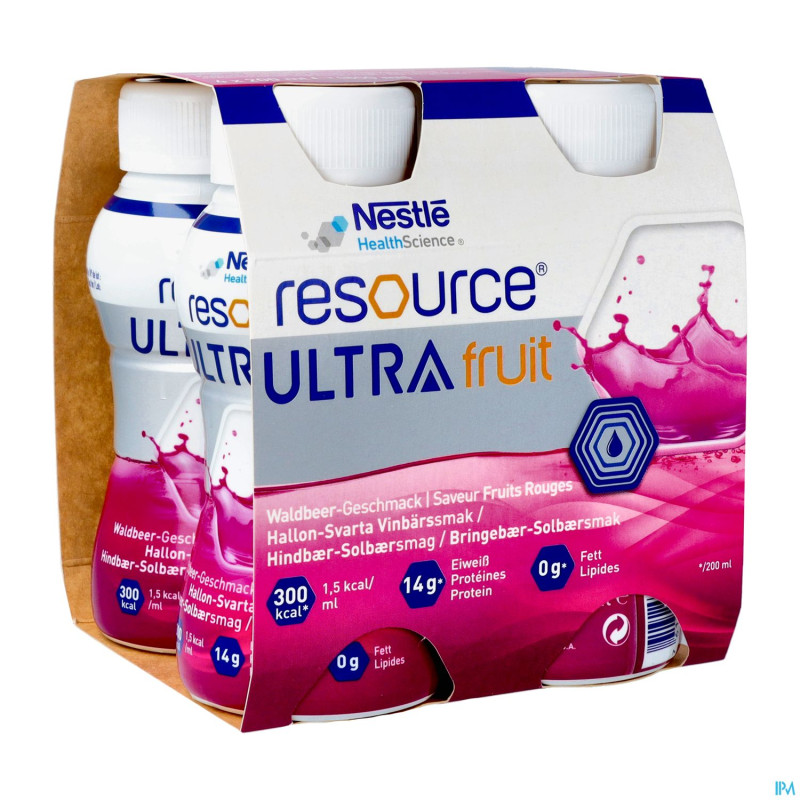 Resource ultra fruit saveur fruits rouges 4x200ml