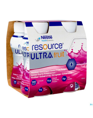 Resource ultra fruit saveur fruits rouges 4x200ml