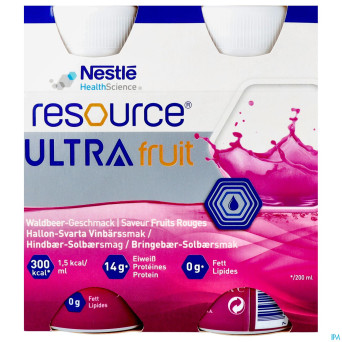 Resource ultra fruit saveur fruits rouges 4x200ml