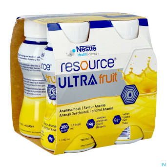Resource ultra fruit saveur ananas 4x200ml