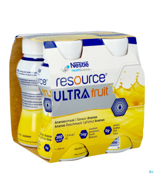 Resource ultra fruit saveur ananas 4x200ml