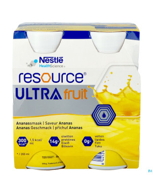 Resource ultra fruit saveur ananas 4x200ml