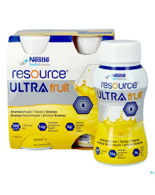 Resource ultra fruit saveur ananas 4x200ml