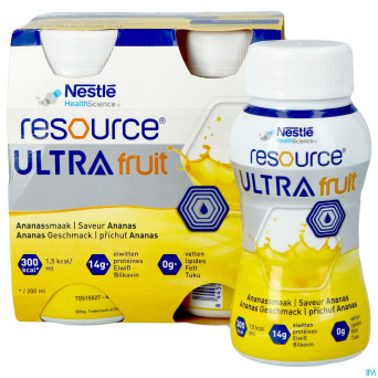 Resource ultra fruit saveur ananas 4x200ml