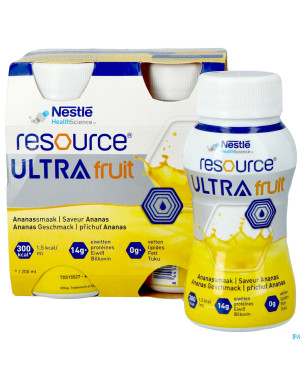 Resource ultra fruit saveur ananas 4x200ml